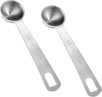 Measuring Spoons, Small Metal Teaspoons by Mozeat+Lens