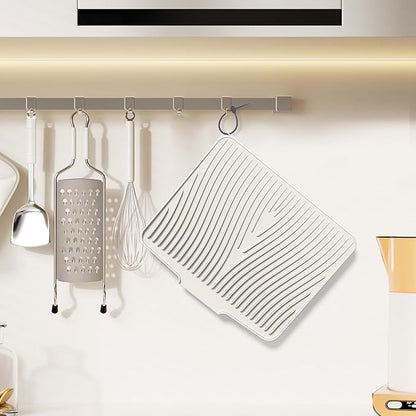 Silicone Dish Drying Mat for Kitchen Counter, Dish Drying Pad, Non-Slip Drain - Image 5