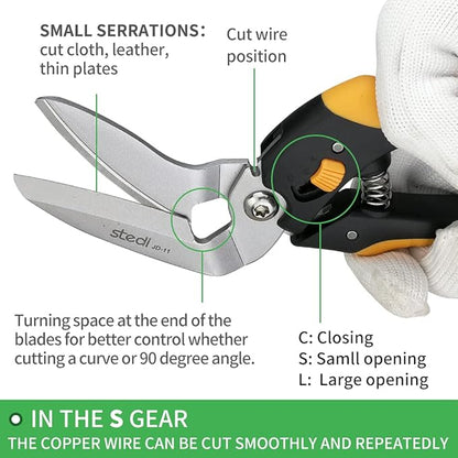 stedi 9-Inch Scissor Heavy Duty, All Purpose Scissors, Cardboard and Carpet - Image 5