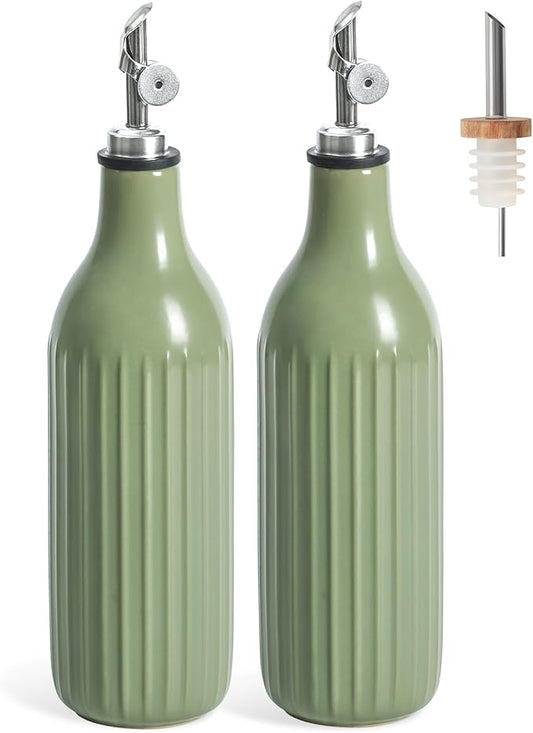 FE FUN ELEMENTS Olive Oil Dispenser Bottle, 19 oz Oil Dispenser by IntoYourHouseOntoYourTable
