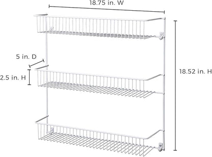 ClosetMaid 3-Tier Hanging Wall Mounted Metal Rack - Image 13
