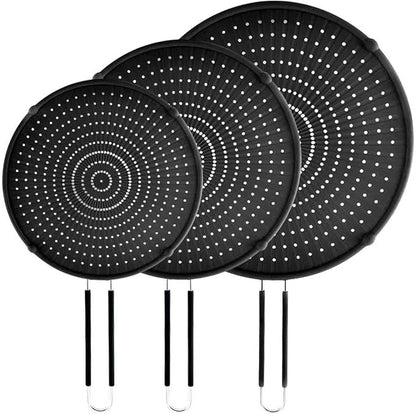 Splatter Screen for Frying Pan, Silicone Grease Splatter Guard, Heat-Resistant by PLACHIDAY