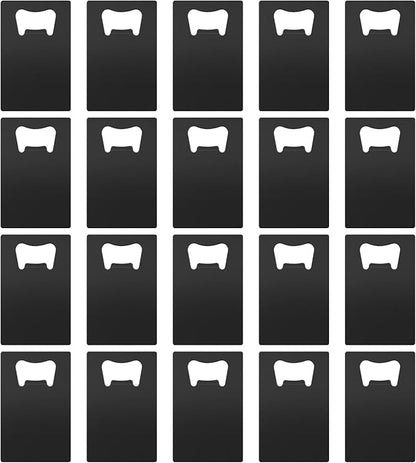 20 Pcs Stainless Steel Metal Card Beer Bottle Openers, DIY Party Favor Wedding by Yugada