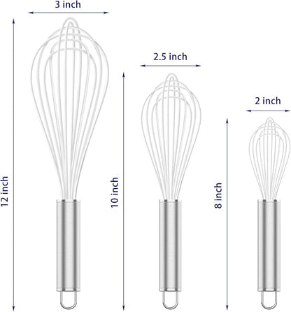 OYV White Silicone Whisk, Professional Whisks - Image 6