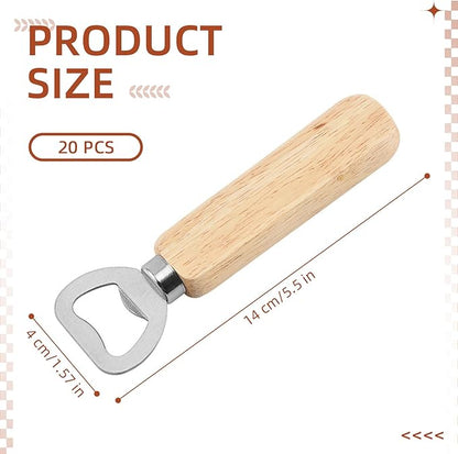 20 Pcs Wooden Bottle Opener Bulk Wooden Beer Opener Engravable DIY Bottle Opener - Image 2