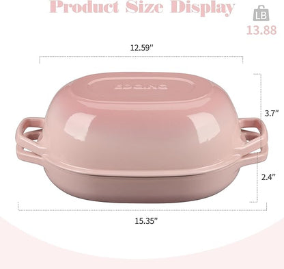 EDGING CASTING Enameled Cast Iron Oval Dutch Oven Pot - Image 2