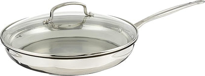 Cuisinart 12 Inch Skillet with Glass Cover, Chef's Classic Collection by Cuisinart