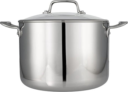 Tramontina Tri-Ply Clad Stainless Steel 8-Quart Stock Pot - Image 2