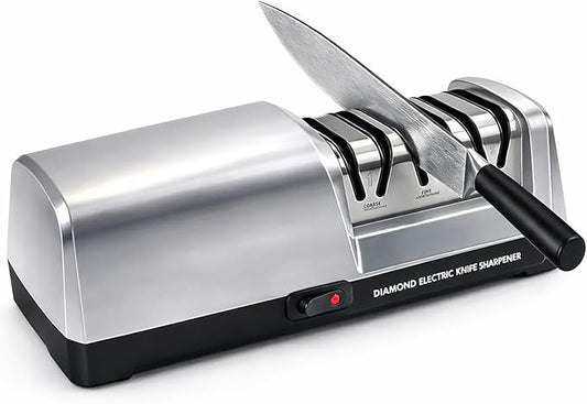 Electric Knife Sharpener for Kitchen, 3-Stage Professional Kitchen Knife by ALLVANA