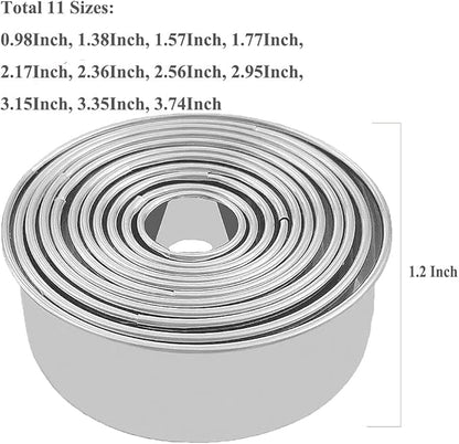 Cookie Cutters - Biscuit Cutters/Stainless Steel Dumpling Cutters/Cake Pastry - Image 4