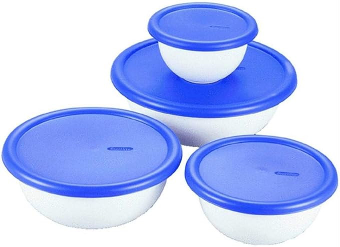 Sterilite 07479406 8 Piece Covered Bowl Set by Sterilite
