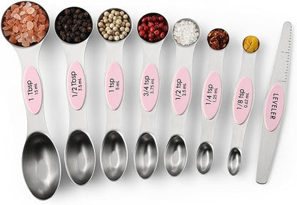 Spring Chef Stainless Steel Magnetic Measuring Spoons Set of 8 - Image 9