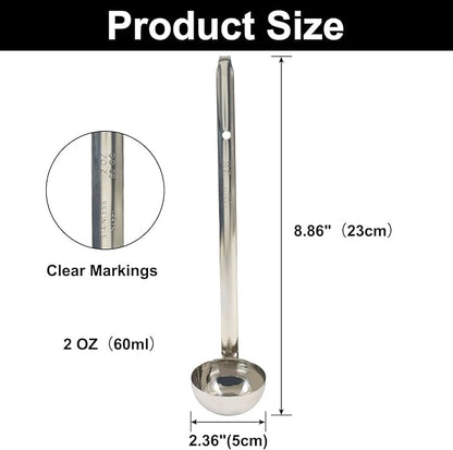 2 Oz Stainless Steel Ladle, Portioning and Serving Soup and Stew in Restaurants - Image 2