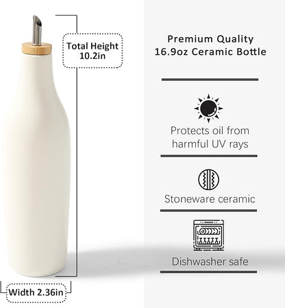 HOMCDALY Ceramic Olive Oil Dispenser - Image 3