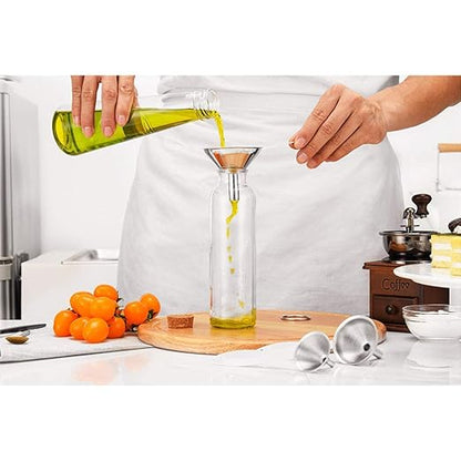 Small Funnels for Filling Bottles, Food Grade Mini Metal Funnel for - Image 3