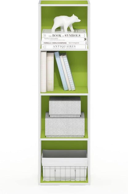 Furinno PASIR Book Shelf, 4-Tier Modern Bookshelf, Open Shelves Bookcase 9 x 12 - Image 6