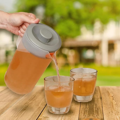 Water Pitcher with Lid 1 Gallon Pitcher, Freezer/Dishwasher Safe, BPA Free & - Image 6