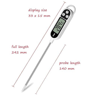 Digital Meat Food Thermometer for Cooking Kitchen BBQ, Probe Instant Read - Image 2
