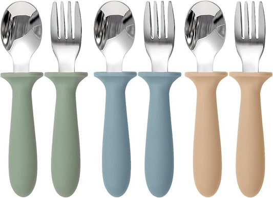 Eascrozn Toddler Utensils, 6 Pack kids Silverware Set by Eascrozn