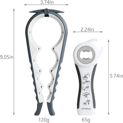 Jar Opener Bottle Opener for Weak Hands, 5-in-1 Multi-Function Can Opener - Image 2
