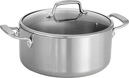 Tramontina Tri-Ply Clad Stainless Steel 5-Quart Dutch Oven Pot by Tramontina