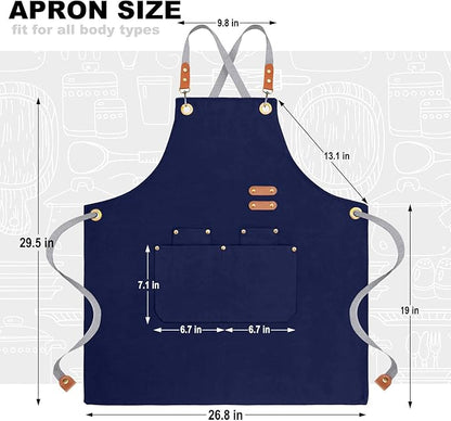 BeLuyi chef apron bib tool apron - Image 2