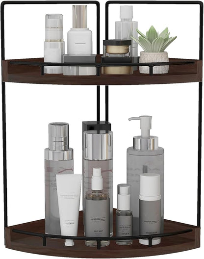 Dorhors 2-Tier Bathroom Counter Organizer, Vanity Counter Corner Shelf by Dorhors