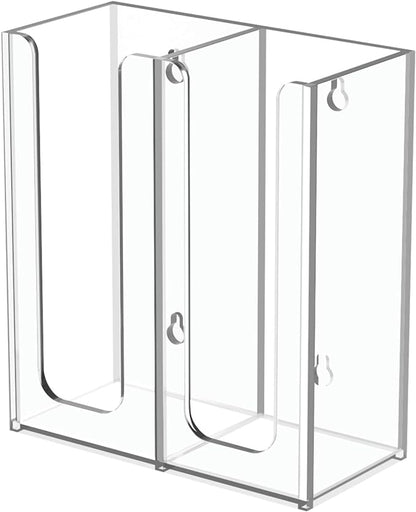Richboom Acrylic Coffee Cup and Lid Storage Organizer Holder, 2 Compartments by Richboom