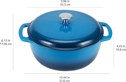 Amazon Basics Enameled Cast Iron Dutch Oven Pot - Image 4