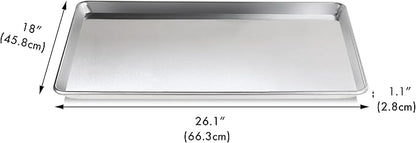 New Star Foodservice Commercial-Grade 18-Gauge Aluminum Sheet Pan/Bun Pan XL - Image 2