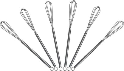 7.2 inch Mini Wire Whisk 6 Pack by Keewah