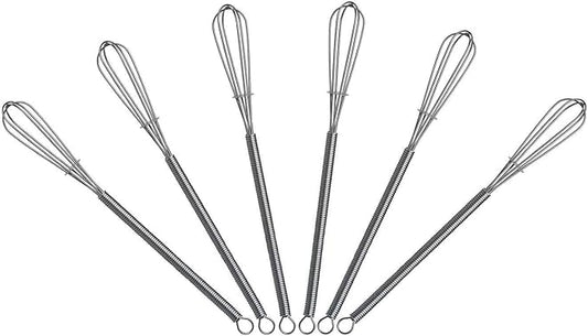 7.2 inch Mini Wire Whisk 6 Pack by Keewah