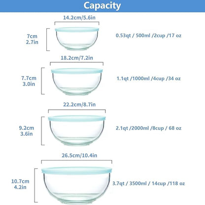 WhiteRhino 8 Piece Glass Bowls - Image 2