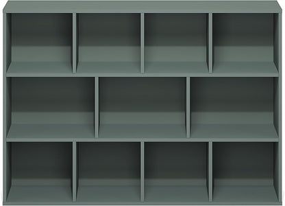 Furinno LUDER Book Shelf, 11-Cube Bookshelf, Reversible Bookcase, 9.4 x 29.1 x - Image 8