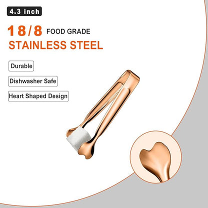 Mini Serving Tongs, Anytrp 18-Packs Stainless Steel Sugar Tongs, 4.3inch Ice - Image 3