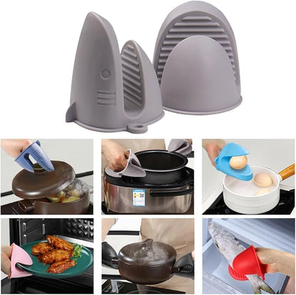 Oven Mitts，Mini Oven Gloves Silicone Heat Resistant Cooking Pinch Mitts - Image 3
