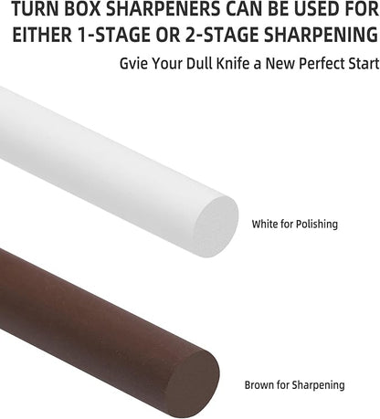 4-Rod Turn Box, Ceramic Sharpener Rod from Kitchen Sharpening Tool, Portable - Image 3