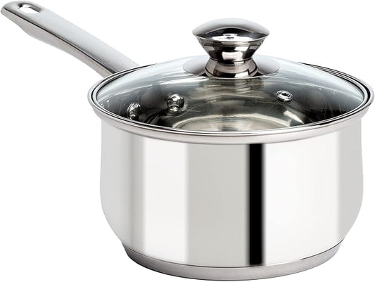 Ecolution Stainless Steel Sauce Pan, Encapsulated Induction Ready Cooking Pot by Ecolution
