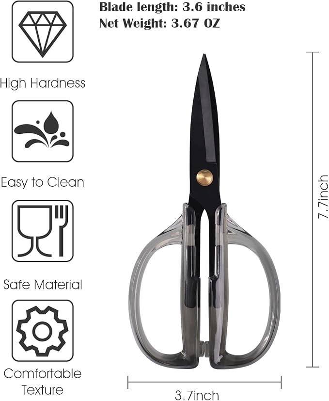 Kitchen Shears Scissors&Sharp Scissors, ARCHIKING 7.7inch Black Titanium Plated - Image 7