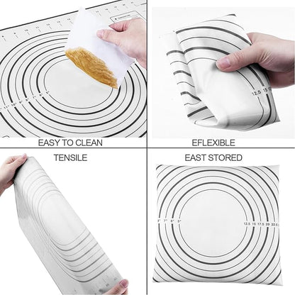 Rolling Pins, Stainless Steel Dough Roller, Rolling Pin and Silicone Baking - Image 3