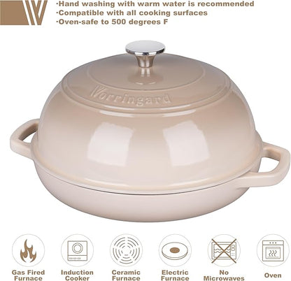VORRINGARD Enameled Cast Iron Dutch Oven Pot - Image 3
