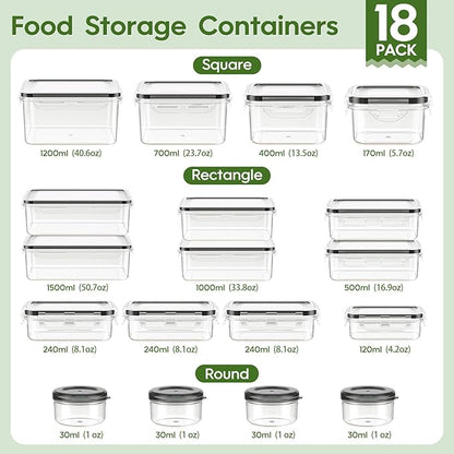 KEMETHY 36-Piece Food Storage Containers - Image 2
