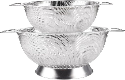Kaishun Colander Stainless Steel Set, Kitchen Strainer by Kaishun