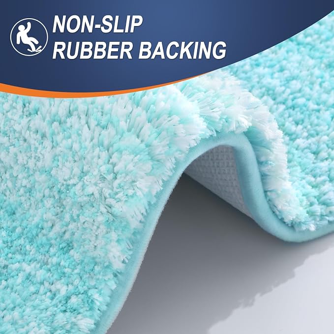 OLANLY Bathroom Runner Rugs Mat 44x24, Extra Soft Absorbent Microfiber Bath Rugs - Image 5