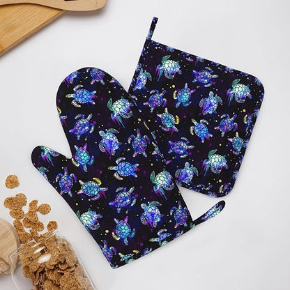 Sea Turtle Oven Mitts and Pot Holders Set - Image 6