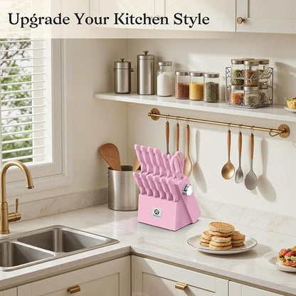 imarku Pink Kitchen Knife Set - Image 2