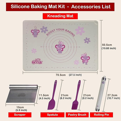 Silicone Baking Mat Gift Set – XL Non-Stick Pastry Mat - Image 4