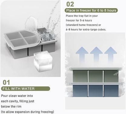VLM 3 Packs Large Ice Cube Molds - Image 5