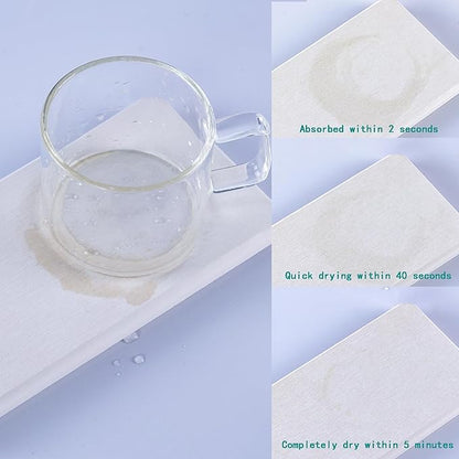 NiuYichee 2 Pcs Water Absorbing Stone Trays, Kitchen/Bathroom Sink Soap Dish - Image 6