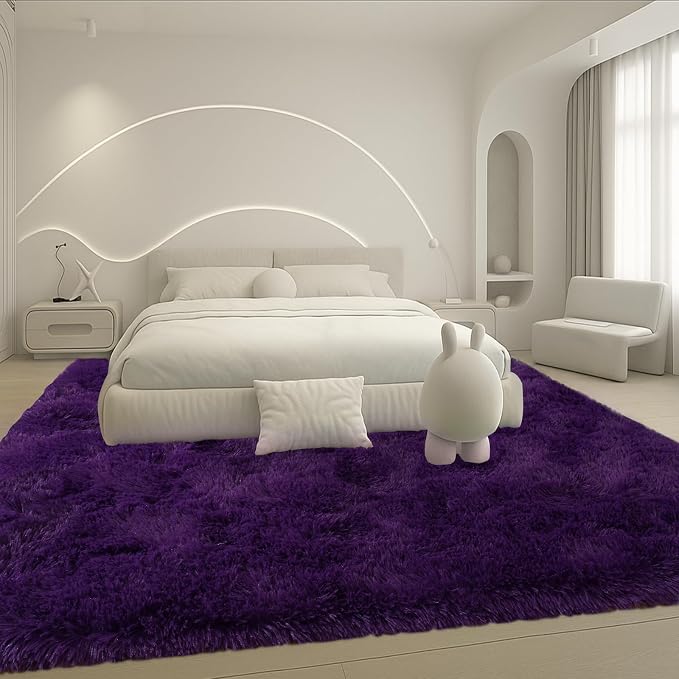 Large 9x12 Area Rug for Living Room, Soft Shag Rugs for Bedroom, Non-Slip Ultra - Image 4